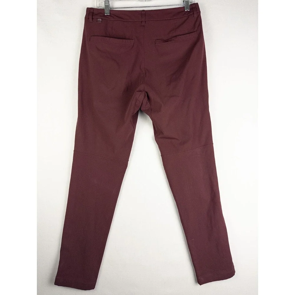 Lululemon ABC Pants Mens 32X31 Burgundy Chino Flat‎ Front Athleisure